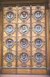 Door of the Istvan church, Budapest, Hungary 1984